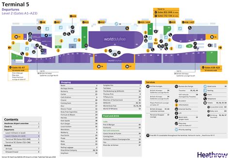 Heathrow terminal 3 shops map